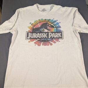 Jurassic Park Kids' White and Multicolor Dinosaur Tee